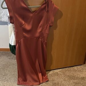 All Saints Rust Mini Dress